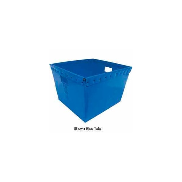 Global Equipment Corrugated & Nestable Storage Tote, 21 in L x 19 in W x 14 in H, Green, Plastic, 4 PK 1601-Gre-144 - main